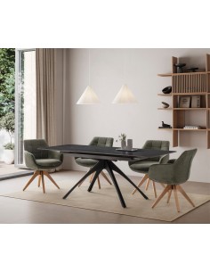 Mesa extensível em porcelânico BECA 150(200) x 85, cinza... 2