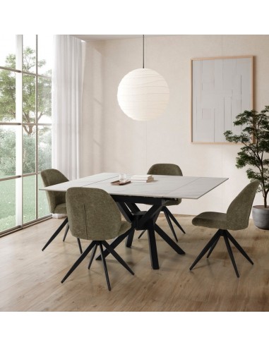 Mesa cuadrada extensible ARLENE 90/150,...