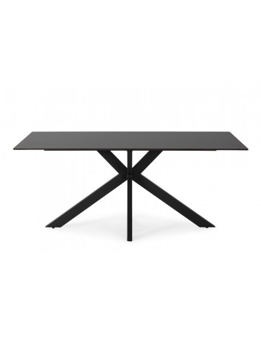 Mesa ARGOL 180 x 90, cerámica negro y base de...