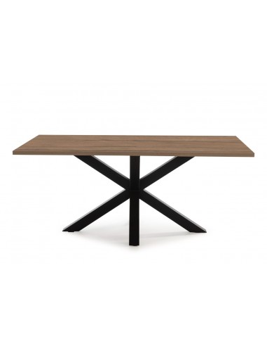 Mesa diseño ARGO 180x100, melamina nogal y base...