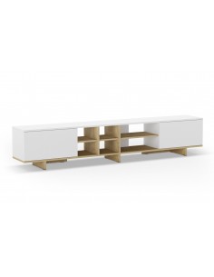 Mueble de TV CEQUOIA 230 x 35, 2 puertas 6 huecos en...