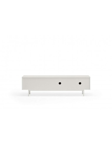 TEULAT Mueble TV Sierra 180x40, roble, lacado en blanco.