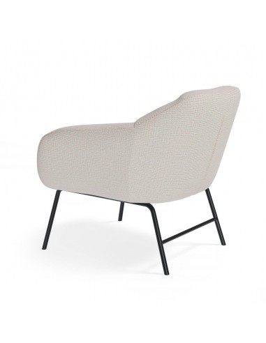 Poltrona NAMUR em tecido bora e aço acabamento...