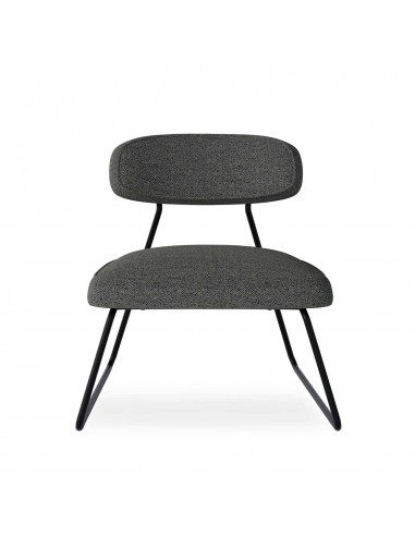 Butaca de diseño retro NICOSIA, tapizado Lemur...