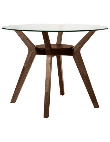 Mesa redonda de vidro SABRINE 100, base em...