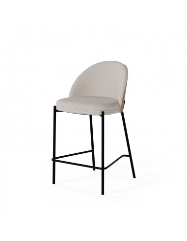 Banqueta baja Eamy 65, tecido Bora e encosto...