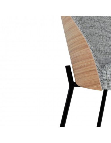 Banqueta baja Eamy 65, tecido Bora e encosto...