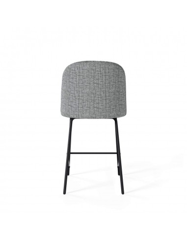 Banqueta NELSON 65 em tecido Bora e metal preto