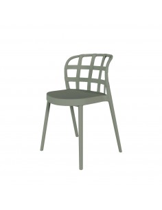 Silla de diseño GINA de polipropileno apilable.