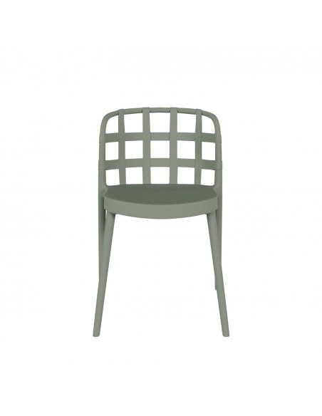 Silla de diseño GINA de polipropileno apilable.