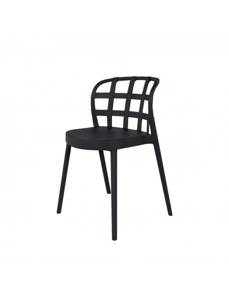 Silla de diseño GINA de polipropileno apilable.