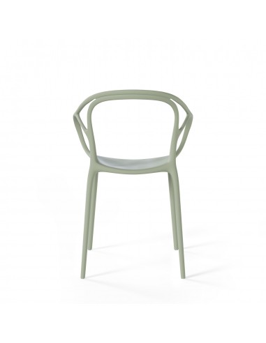 Silla exterior con brazos apilable EILIN en...