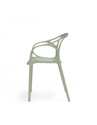 Silla exterior con brazos apilable EILIN en...