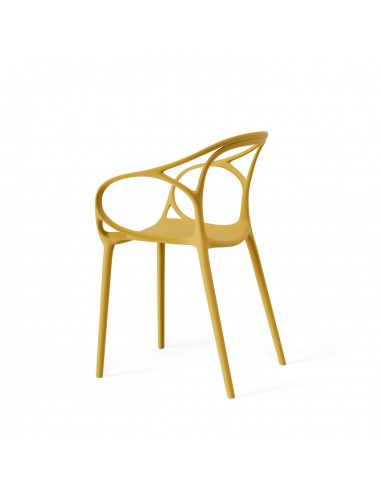 Silla exterior con brazos apilable EILIN en...