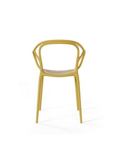 Silla exterior con brazos apilable EILIN en...