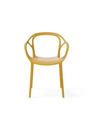 Silla exterior con brazos apilable EILIN en...