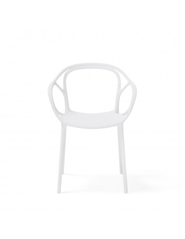 Silla exterior con brazos apilable EILIN en...