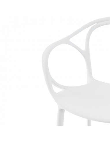 Silla exterior con brazos apilable EILIN en...