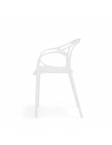 Silla exterior con brazos apilable EILIN en...