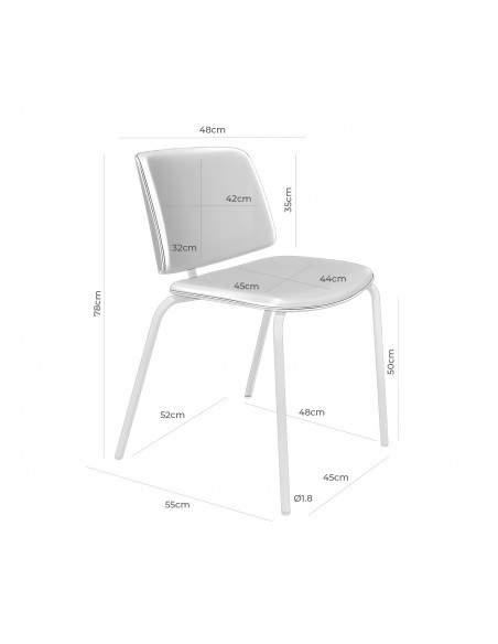 Cadeira design ROMINA Tecido cinza, encosto de madeira