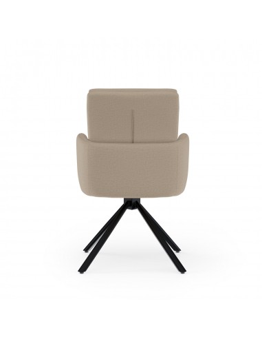 Silla giratoria con brazos LINDA tejido...