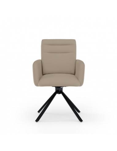 Silla giratoria con brazos LINDA tejido...