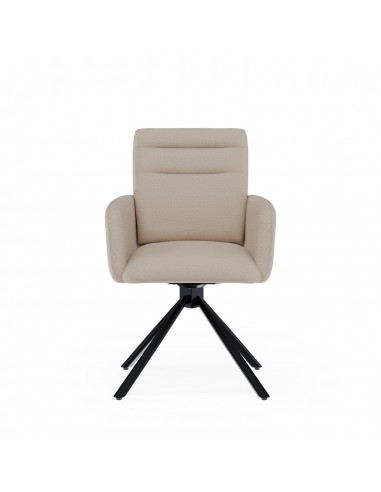 Silla giratoria con brazos LINDA tejido...