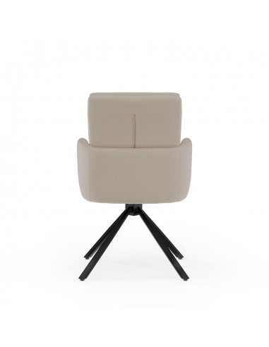 Silla giratoria con brazos LINDA tejido...