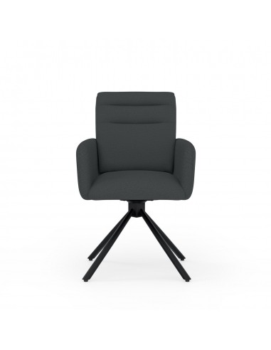 Cadeira giratória com braços LINDA em tecido...