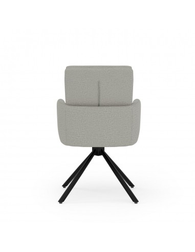 Silla giratoria con brazos LINDA tejido...