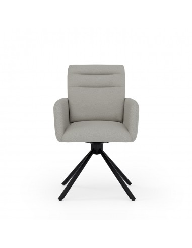 Silla giratoria con brazos LINDA tejido...
