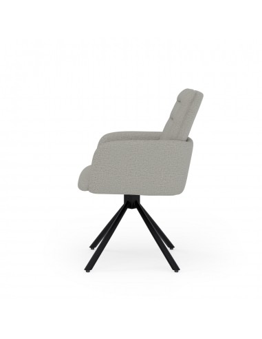 Silla giratoria con brazos LINDA tejido...