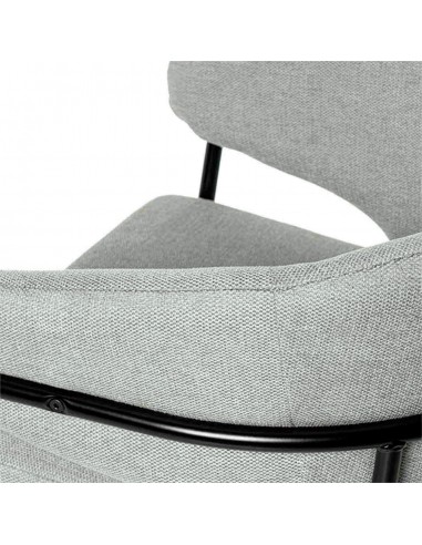 Silla con brazos BETINA, gris claro y patas...