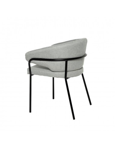 Silla con brazos BETINA, gris claro y patas...