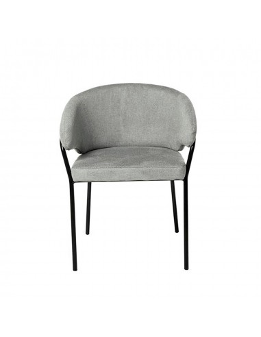 Silla con brazos BETINA, gris claro y patas...