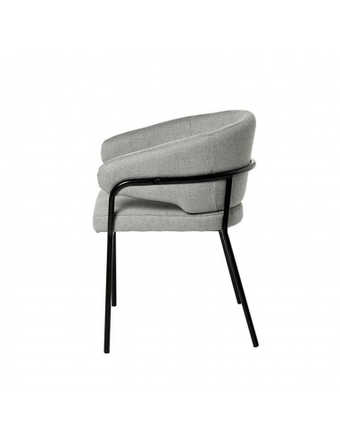 Silla con brazos BETINA, gris claro y patas...