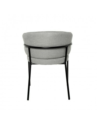 Silla con brazos BETINA, gris claro y patas...