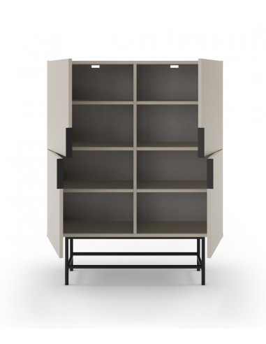 Aparador alto MINIMALISTA ELDIA 4 portas, 100 X...