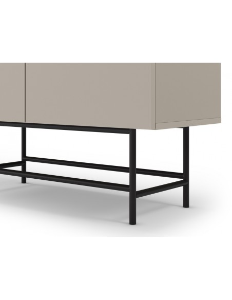 Aparador alto MINIMALISTA ELDIA 4 portas, 100 X 128, creme