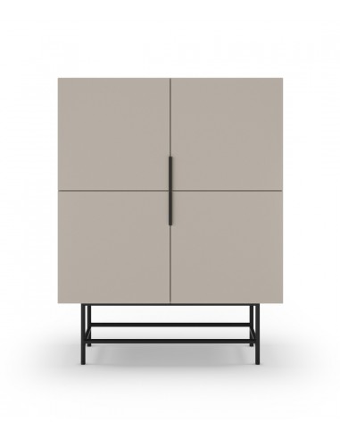 Aparador alto MINIMALISTA ELDIA 4 portas, 100 X...