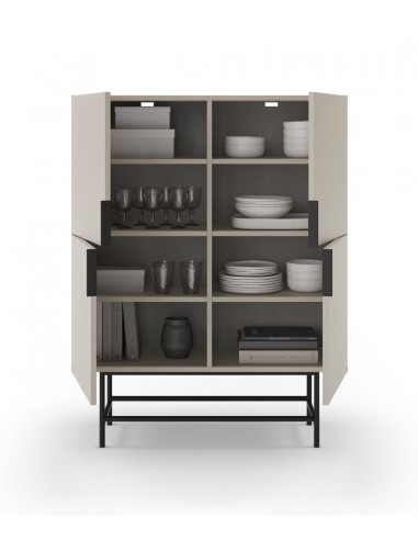 Aparador alto MINIMALISTA ELDIA 4 puertas, 100...