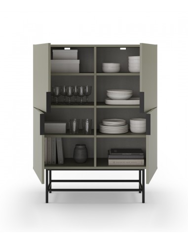 Aparador alto MINIMALISTA ELDIA 100 X 128, 4...