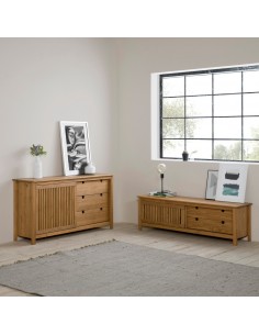 Aparador estilo colonial BRUNA 150 x 80, pino encerado 2
