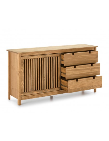 Aparador estilo colonial BRUNA 150 x 80, pino encerado