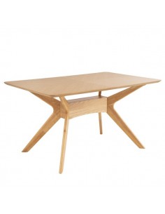 MESA COLONIAL HELGA 140x90, COR CARVALHO