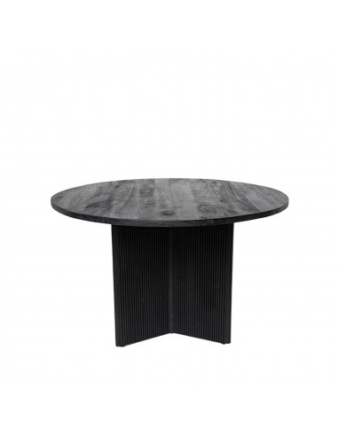 Mesa redonda artesanal FARIS 120, madera maciza...