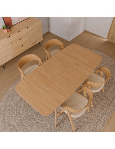 Mesa KENNA extensible 140(180) x 90 cm. Chapa...