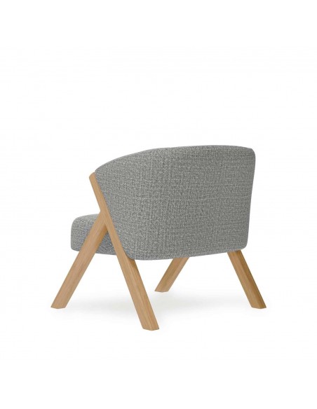 Poltrona nórdica SINTRA, tecido Tango, pernas madeira