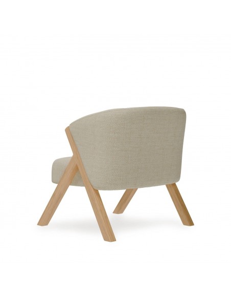Poltrona nórdica SINTRA, tecido Tango, pernas madeira