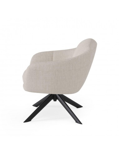 Poltrona giratória MARCEL tecido Tango e metal...